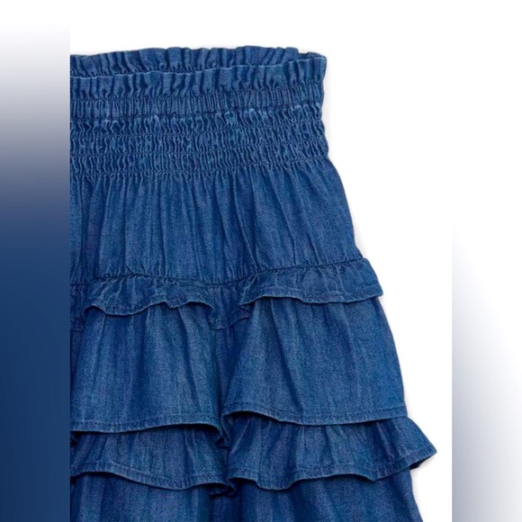 GAP X LOVESHACKFANCY Denim Ruffle Mini Skirt SOLD OUT ONLINE! - Picture 3 of 6
